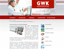 Tablet Screenshot of gwk-munich.com